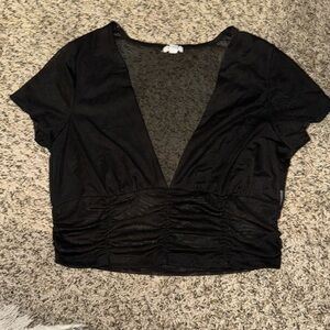 garage mesh top with mesh back. chest area is double line